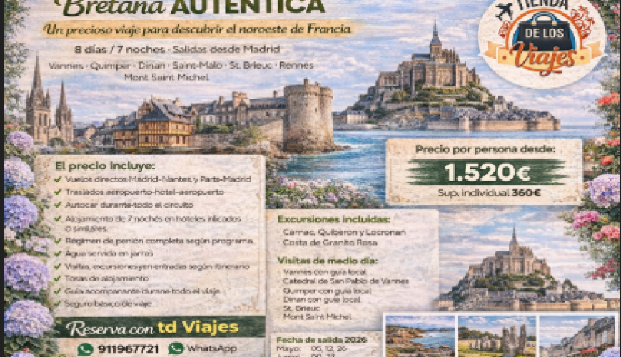 Bretaña Auténtica: un precioso viaje para descubrir el noroeste de Francia