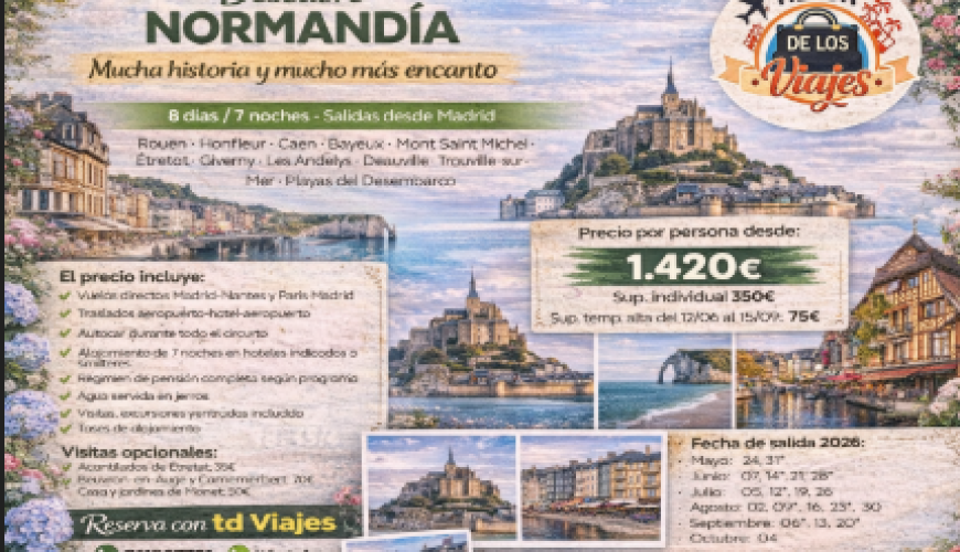 Descubre Normandía: mucha historia y mucho más encanto