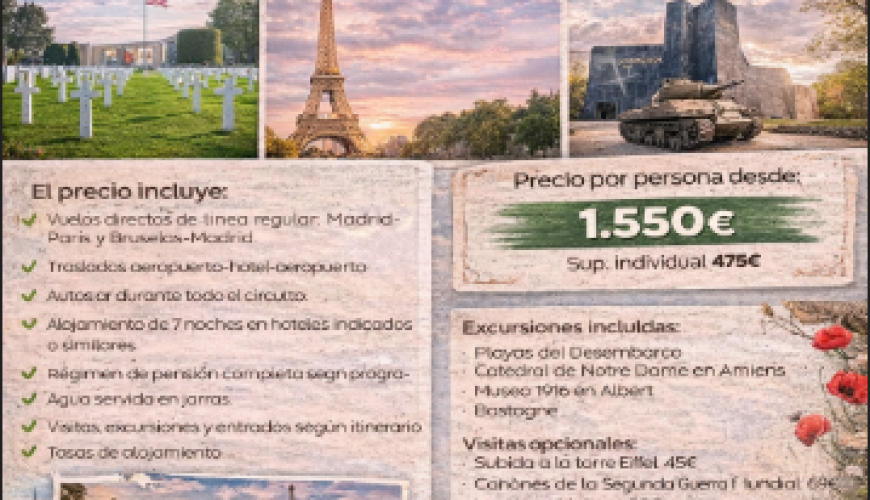 Viajes con Historia: memoria de la 1ª y 2ª Guerra Mundial