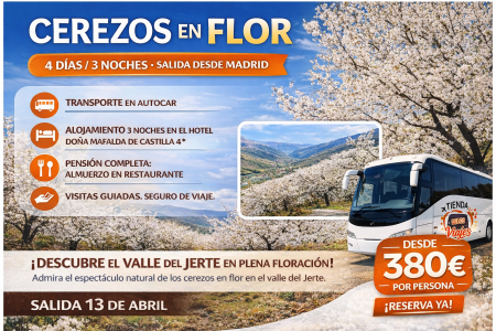 Cerezos en Flor: viaje al Valle del Jerte desde Madrid