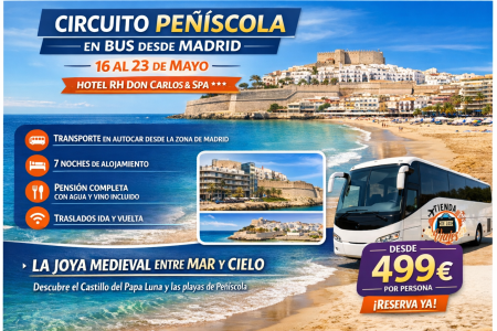 Circuito a Peñíscola en bus desde Madrid
