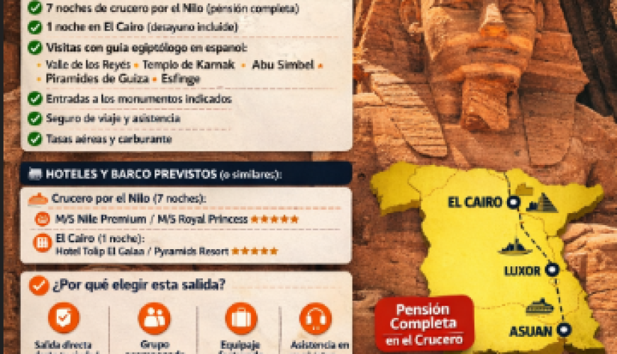 Top Egipto desde Bilbao