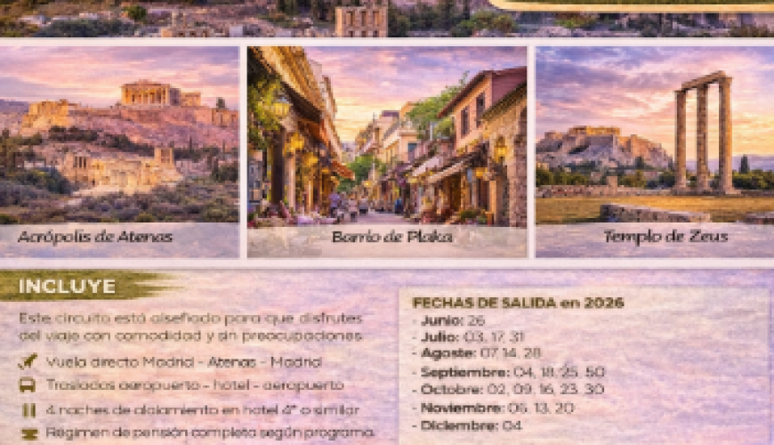 Viaje a Atenas – Estancia cultural en la cuna de la civilización griega