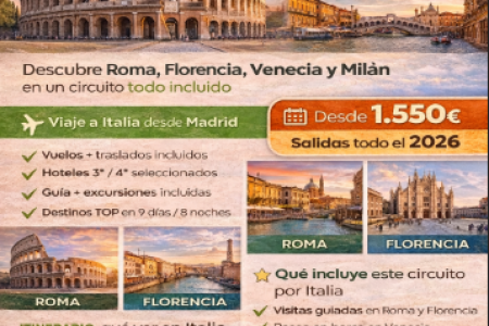 Gran Tour de Italia en 9 días: el viaje más completo por Italia en 2026