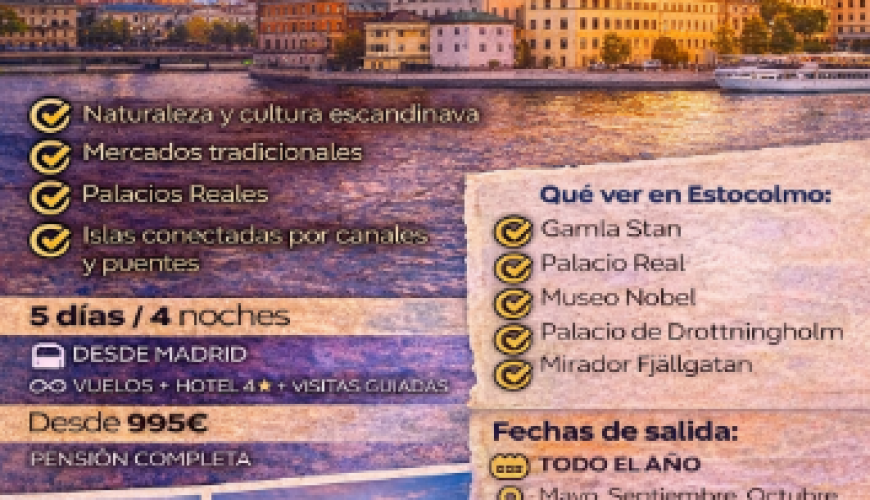 Viaje a Estocolmo: descubre la ciudad que inspira al mundo