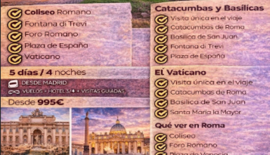 Viaje a Roma: descubre la ciudad eterna que enamora al mundo
