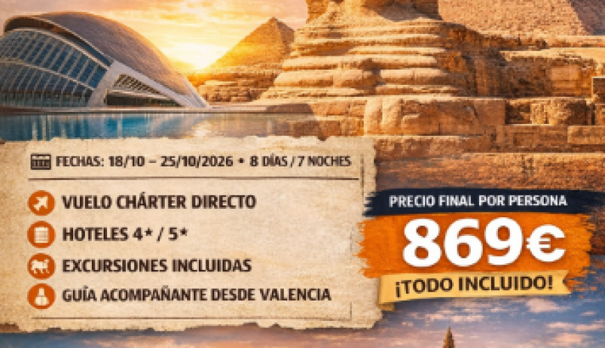 Top Egipto desde Valencia