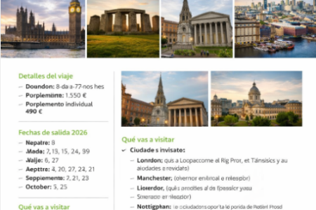 Inglaterra, Ciudades e Historia… Un viaje inolvidable