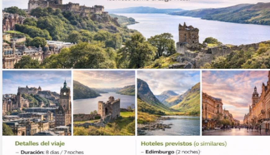 Secretos de Escocia, Castillos, Highlands y el misterio del Lago Ness