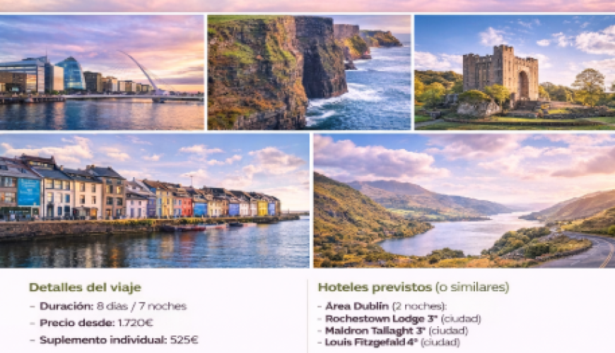 Irlanda al completo, naturaleza, historia y alma celta en cada rincón