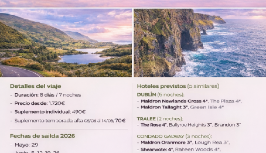 Lo mejor de Irlanda, Anillo de Kerry, Acantilados de Moher y Connemara