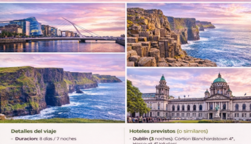 Toda Irlanda y el Ulster, de Dublín al Ulster, la Irlanda más auténtica