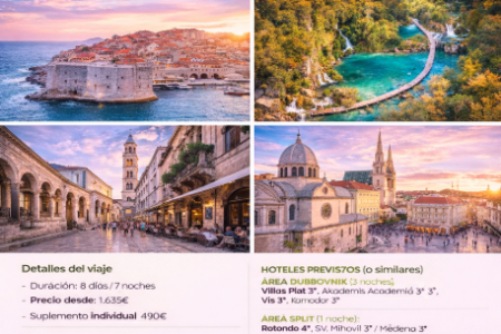 Tesoros de Croacia y Eslovenia B, inicio en Dubrovnik