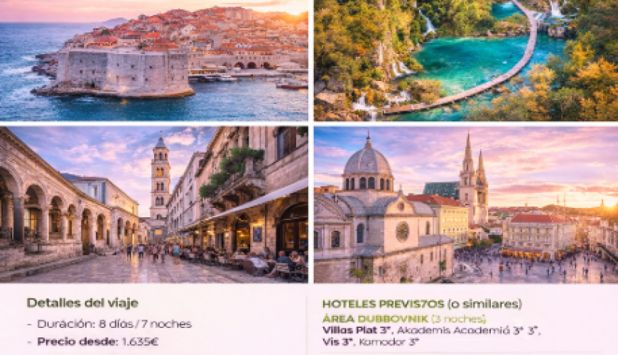 Tesoros de Croacia y Eslovenia B, inicio en Dubrovnik