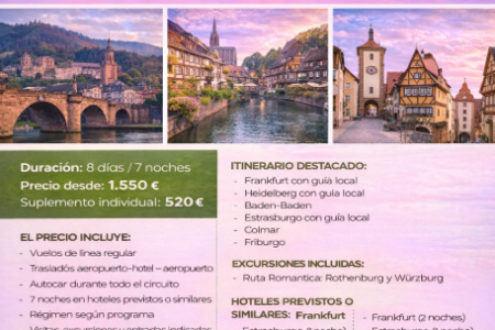 SUIZA, RUTA ROMÁNTICA Y ENCANTOS DEL RHIN