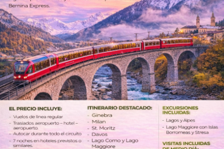 SUIZA: DEL BERNINA EXPRESS A BELLAGIO
