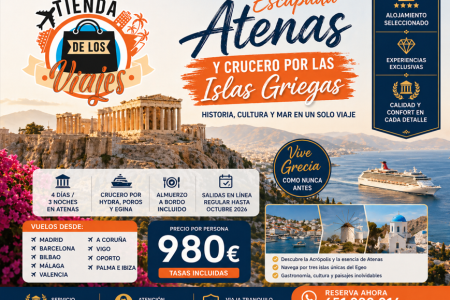 Atenas y Crucero por las Islas Griegas 2026 | Viaje Organizado con TD Viajes
