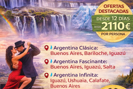 Viajes a Argentina 2026: ofertas con cena show tango gratis y grandes rutas por el país