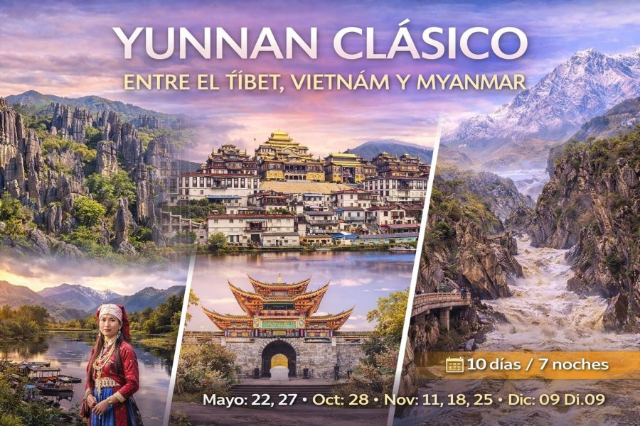 Yunnan clásico, entre el Tíbet, Vietnam y Myanmar