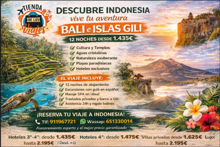 🌴 Bali e Islas Gili: Descubre Indonesia y vive tu aventura | TD Viajes