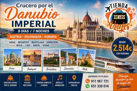 Crucero por el Danubio Imperial: Viena, Budapest y Bratislava con TD Viajes