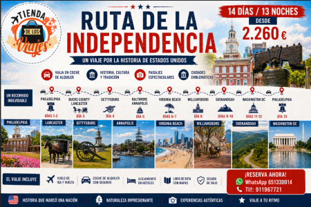 Ruta de la Independencia en Estados Unidos