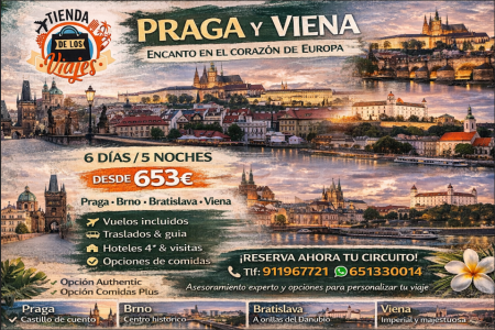 ✈️ Praga y Viena: Circuito por Centroeuropa desde 653€ | TD Viajes