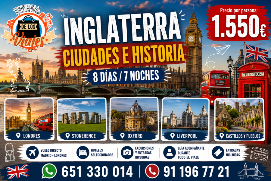 Inglaterra, Ciudades e Historia