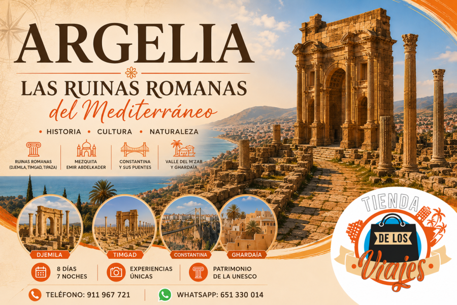 Argelia, las ruinas romanas del mediterráneo