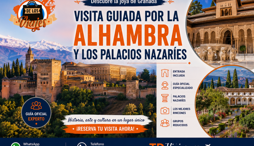 Visita guiada por la Alhambra y los Palacios Nazaríes en Granada