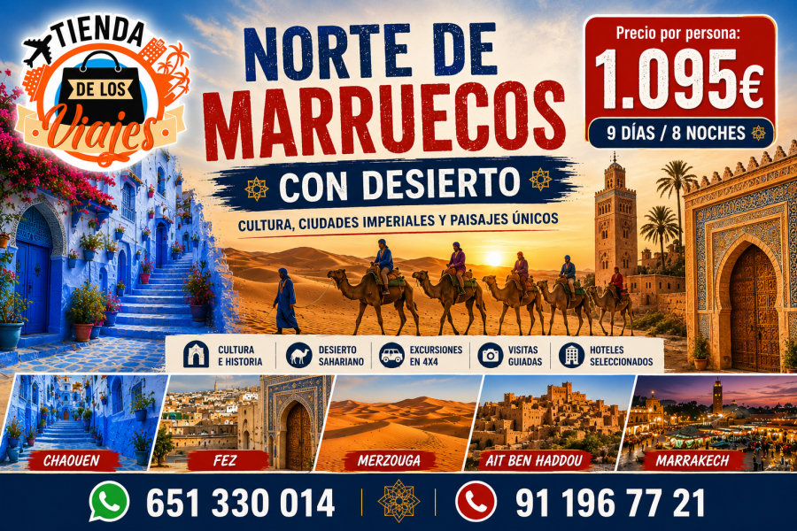 Norte de Marruecos con Desierto