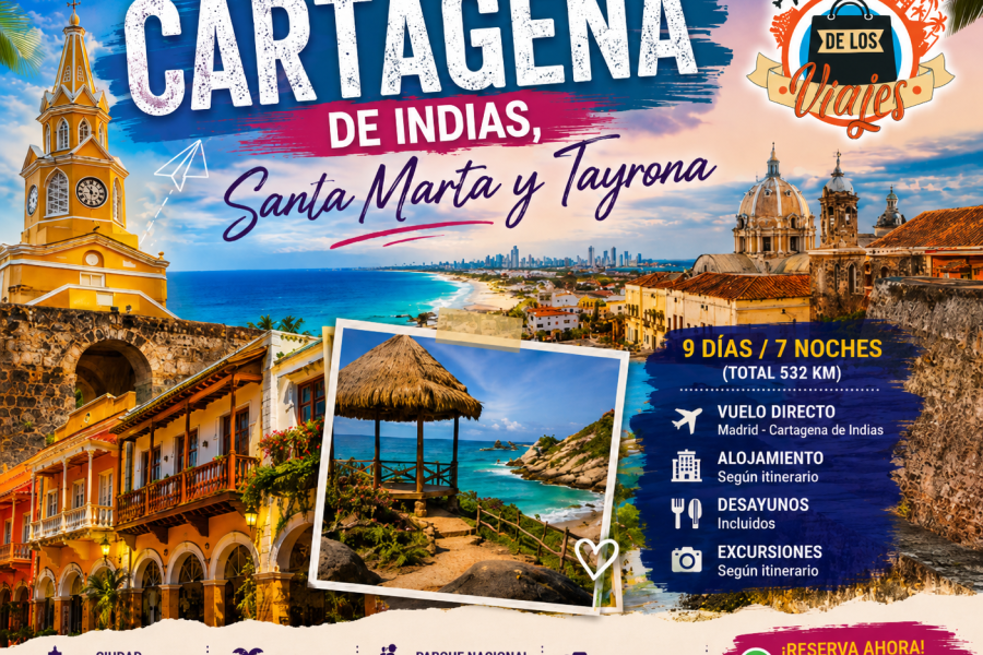 Cartagena de Indias, Santa Marta y Tayrona