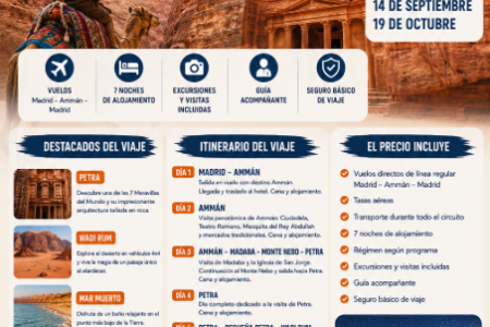 Viaje a Jordania: Ammán, Petra, Wadi Rum y Mar Muerto con TD Viajes