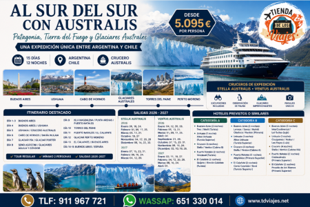 Al Sur del Sur con Australis: Crucero de Expedición entre Argentina y Chile