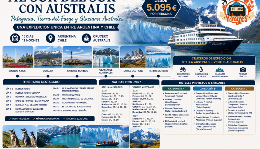 Al Sur del Sur con Australis: Crucero de Expedición entre Argentina y Chile