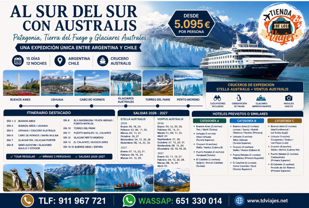 Al Sur del Sur con Australis: Crucero de Expedición entre Argentina y Chile