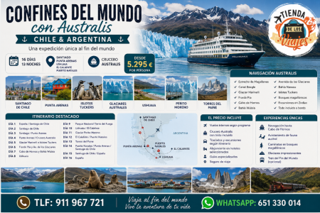 Confines del Mundo con Australis: Expedición por Chile y Argentina