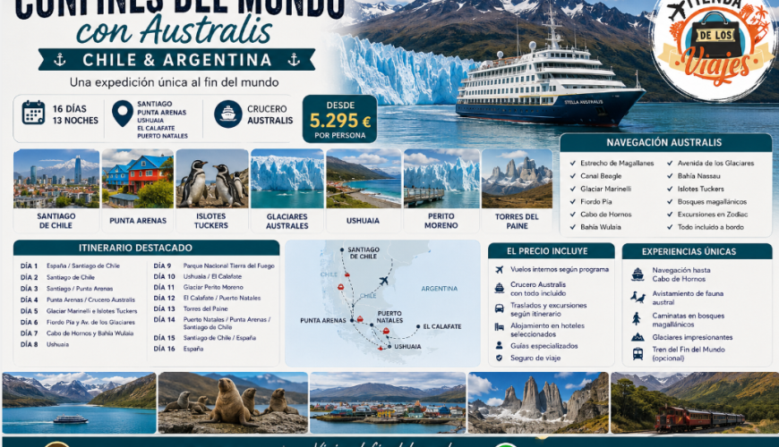 Confines del Mundo con Australis: Expedición por Chile y Argentina