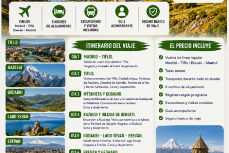 Viaje a Georgia y Armenia: Historia, Monasterios y Paisajes del Cáucaso con TD Viajes