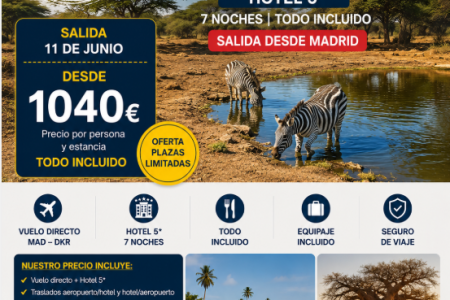 Euroahorro Senegal: Vacaciones Todo Incluido en Senegal desde Madri