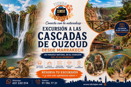Excursión a las Cascadas de Ouzoud desde Marrakech: naturaleza espectacular en Marruecos