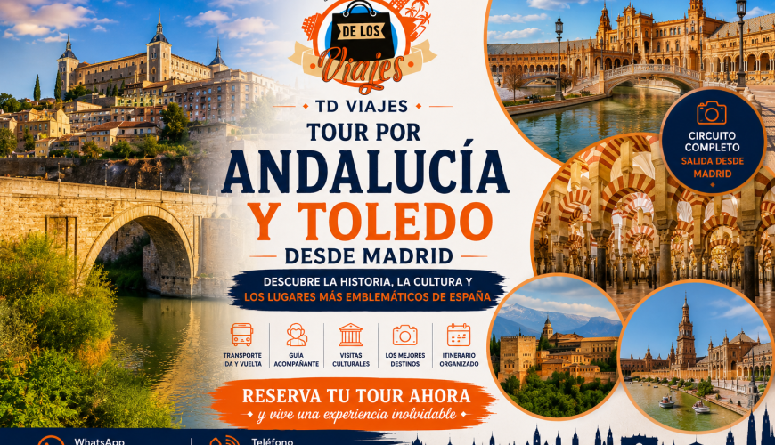 Tour por Andalucía y Toledo desde Madrid: cultura, historia y ciudades imprescindibles