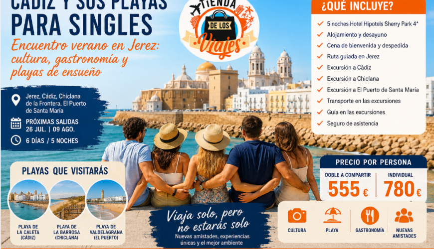 Cádiz y sus playas para Singles