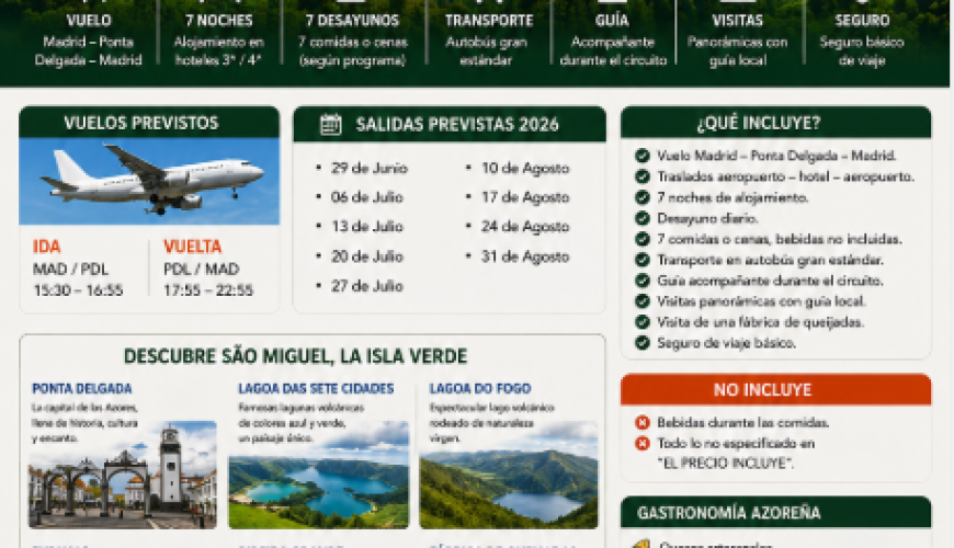 Joyas de Azores: Descubre el Paraíso Natural del Atlántico con TD Viajes
