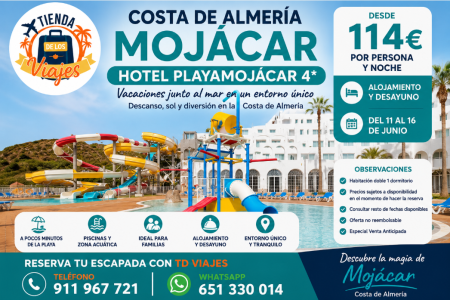 Hotel Playamojácar en Costa de Almería: vacaciones junto al mar en Mojácar