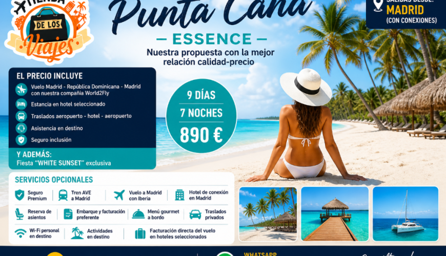 Viaje a Punta Cana 2026: Vuelo + Hotel desde Madrid con TD Viajes