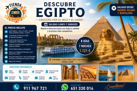 Viaje a Egipto 2026 | Crucero por el Nilo + El Cairo | TD Viajes