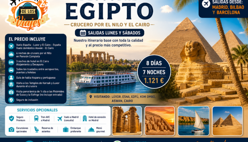 Viaje a Egipto 2026 | Crucero por el Nilo + El Cairo | TD Viajes