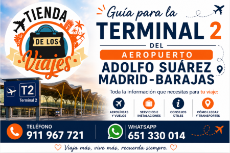 Guia para la Terminal 2 del Aeropuerto de Madrid-Barajas con TD viajes