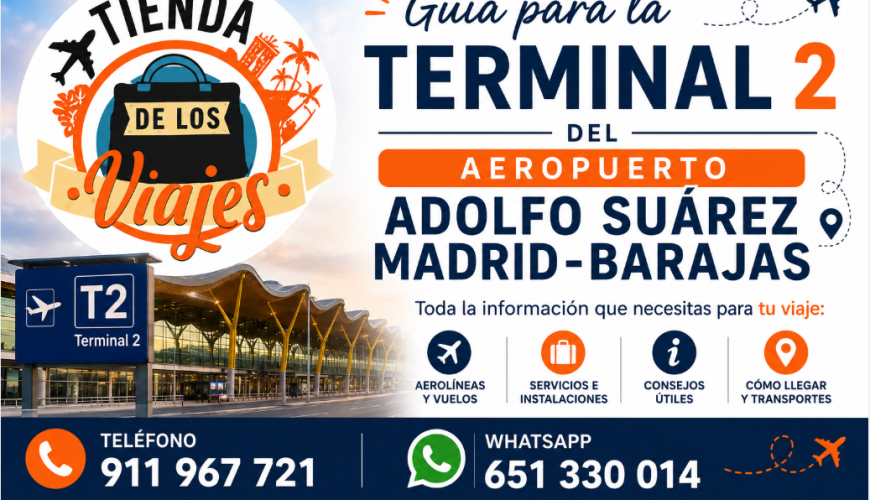 Guia para la Terminal 2 del Aeropuerto de Madrid-Barajas con TD viajes